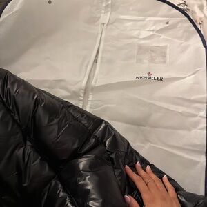 Moncler Shiny Black Quilted Jacket
